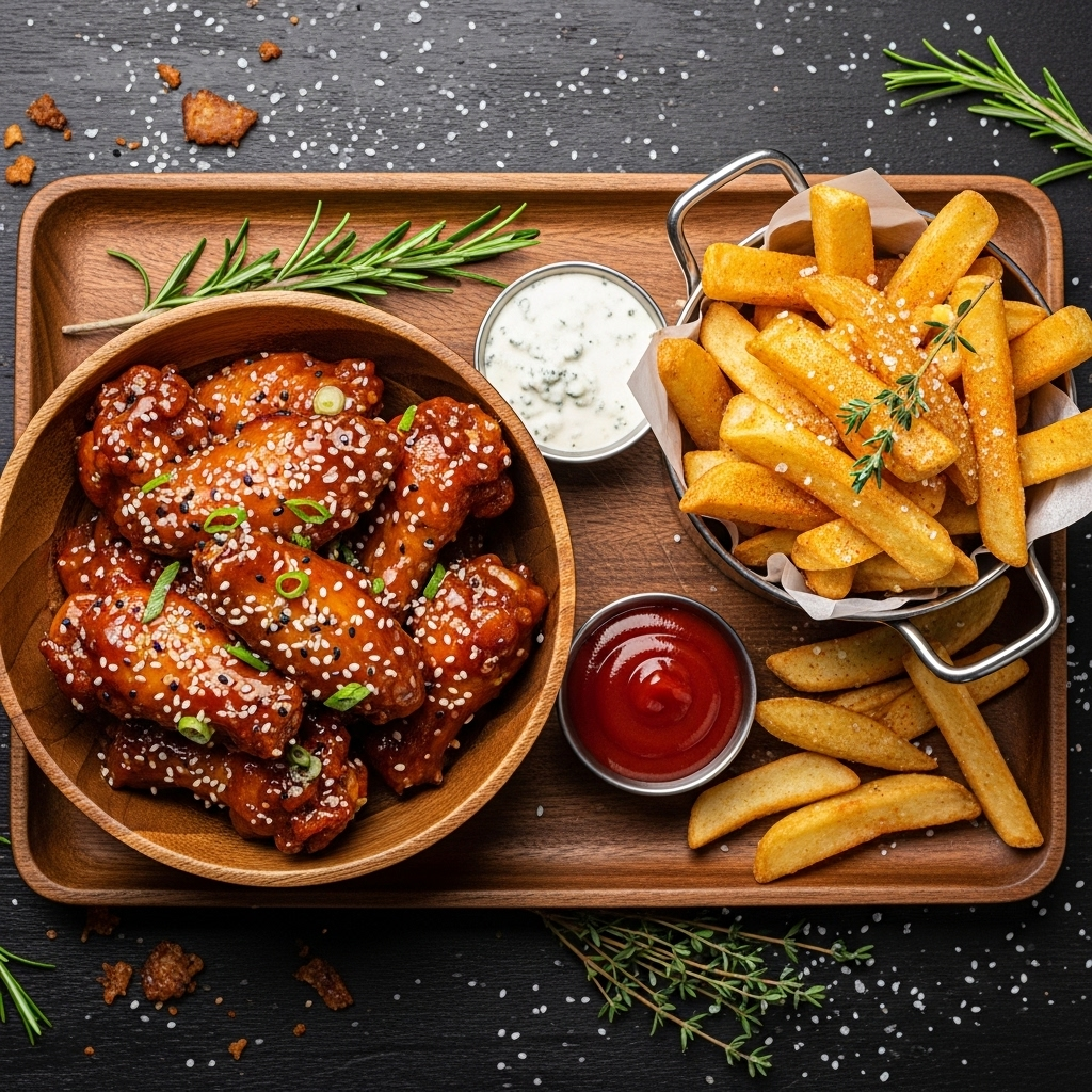 Chicken and chips