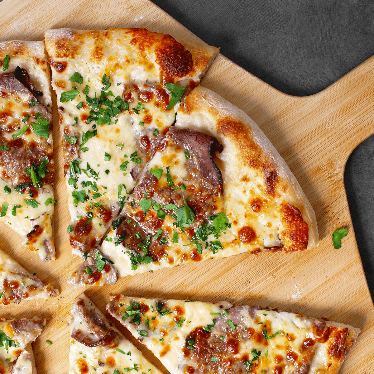 Beef pizza large